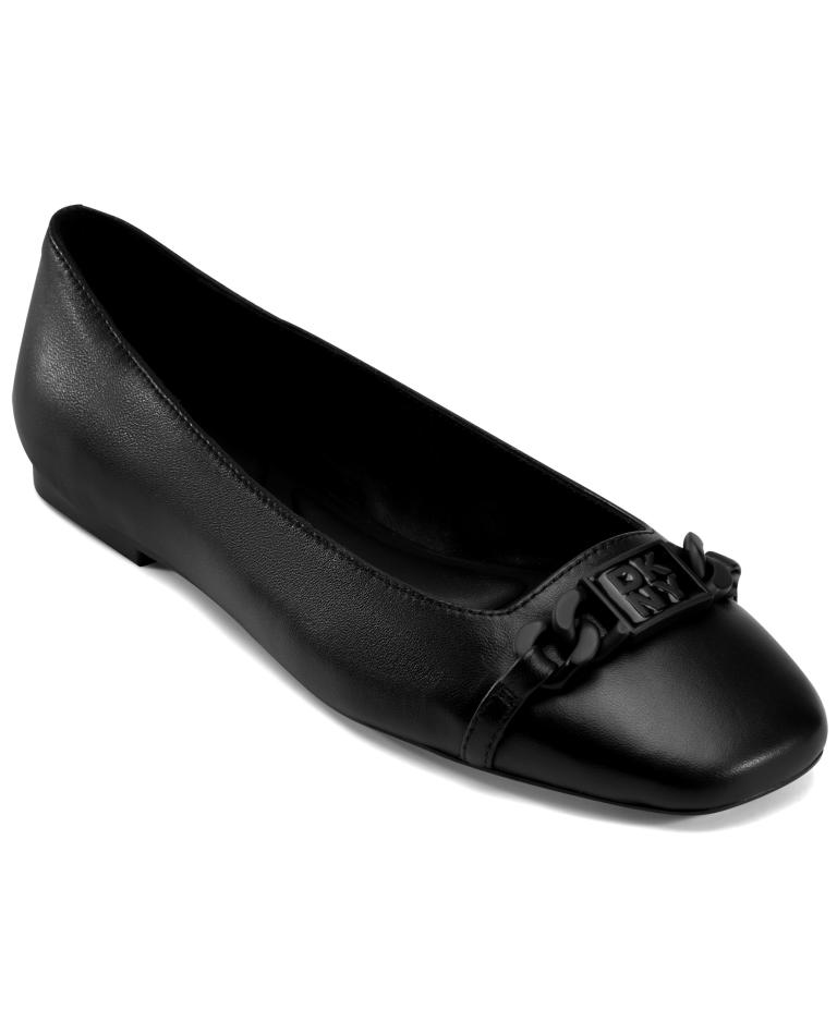 DAVILLA- BALLET FLAT-K1594112-BLACK-3／4 PROFILE VIEW