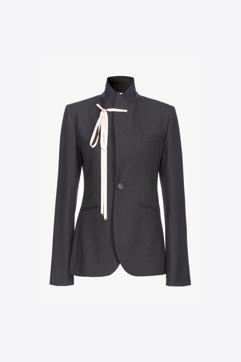 blazer-con-nastrino-reimagine-pinko-by-patrick-mcdowell-nero-e-rosa
